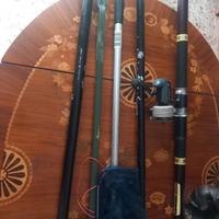 canne da pesca più accessori