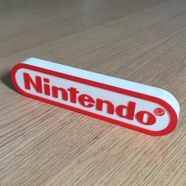 Scritta Nintendo stampata in 3D