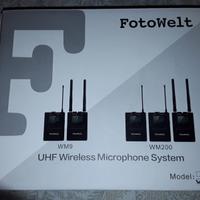 Microfoni wireless lavalier UHF videomaker - nuovi