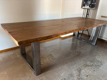 Tavolo legno e acciao