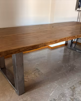 Tavolo legno e acciao
