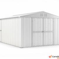 Box capanno acciaio lamiera 327x459 cm bianco