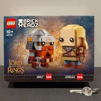 Lego LOTR BrickHeadz 40751 Legolas e Gimli, nuovo