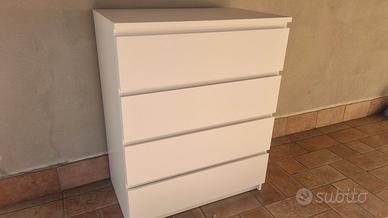 Cassettiera IKEA modello MALM a 4 cassetti