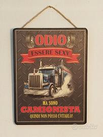 STAMPA SU LEGNO, CAMIONISTA