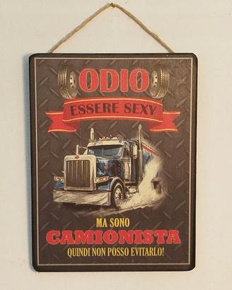 STAMPA SU LEGNO, CAMIONISTA