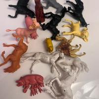 Lotto animali plastica vintage