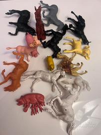 Lotto animali plastica vintage