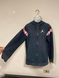 Felpa nera con cappuccio e zip  Air Jordan -M