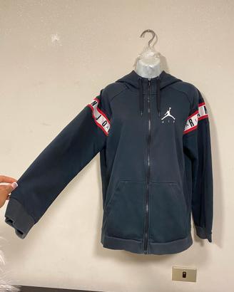 Felpa nera con cappuccio e zip  Air Jordan -M