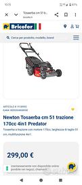 Newton tosaerba 170cc 4 in 1 predator
