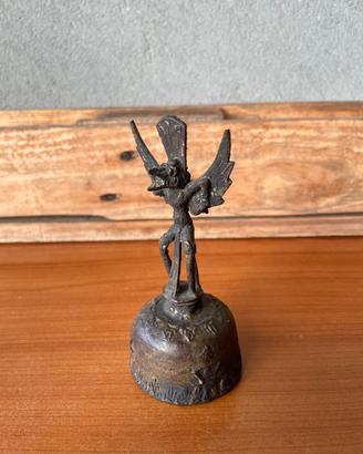 Statuetta Campanella vintage Garuda bronzo Bali