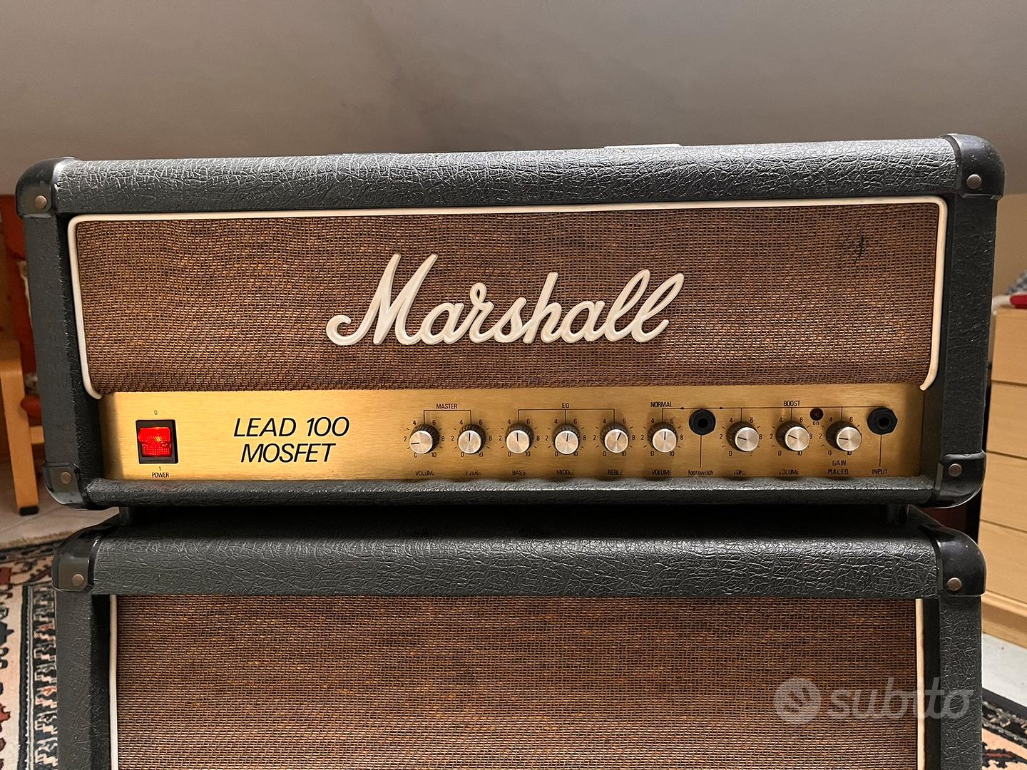 Marshall LEAD 100 MOSFET/1965 LEAD 4×10 ギターアンプ ag-025 - アンプ