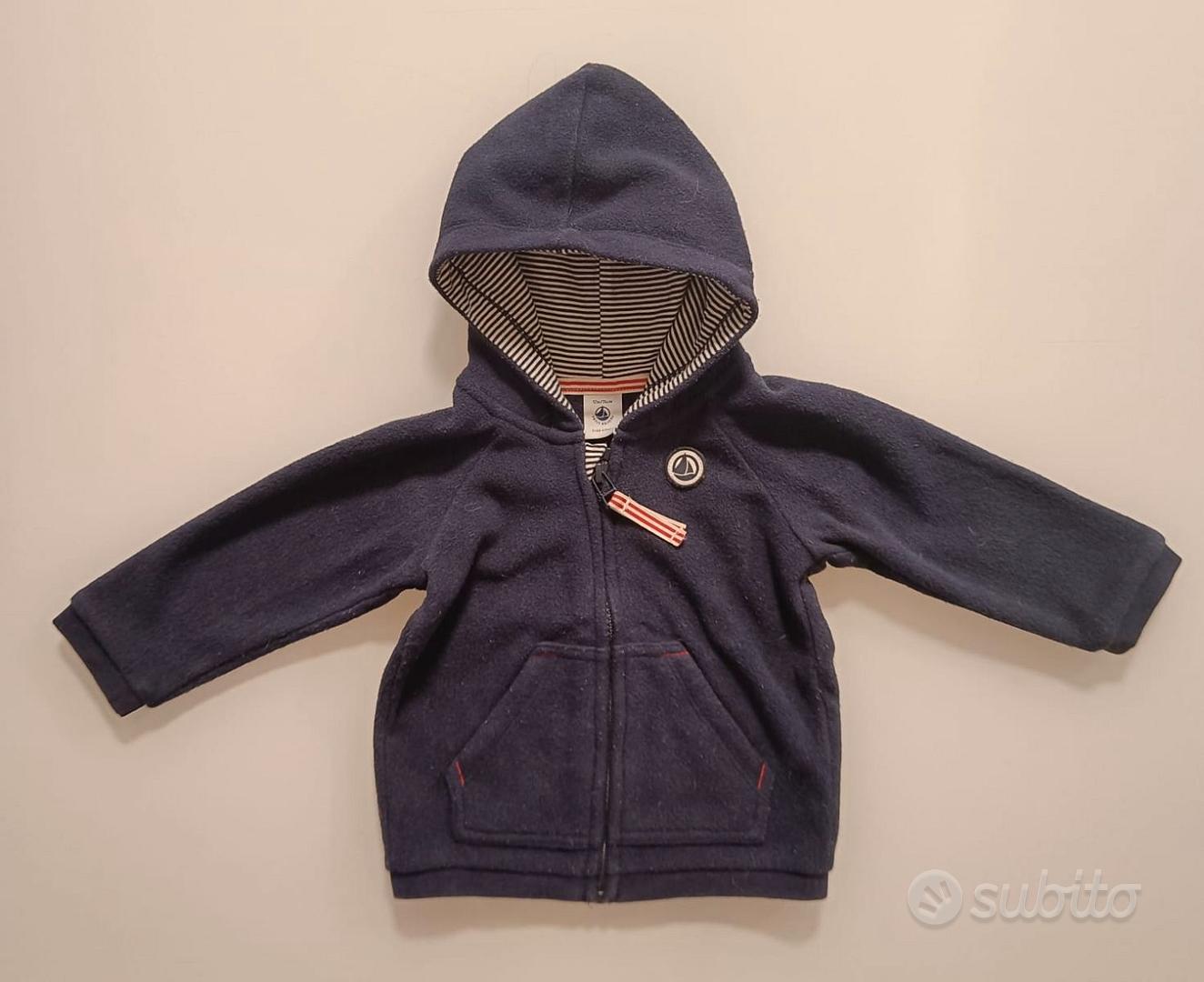 Felpa Petit Bateau Bimbo - Marshmallow/Smoking, Cotone Morbido, Lavabile In Lavatrice - Foto 14