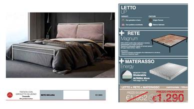 letto + rete + materasso
