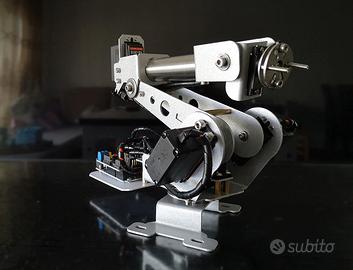 BRACCIO ROBOT IN ALLUMINIO INCL. SERVO CON ARDUINO