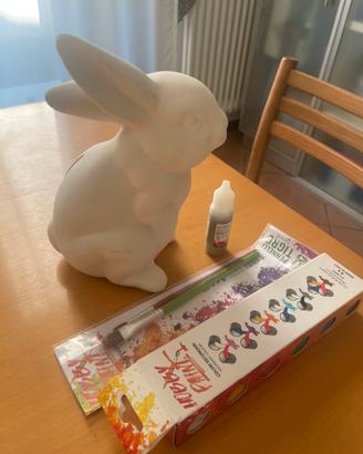 Coniglietto in ceramica- hobby paint