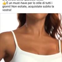 Canotta MAI USATA con reggiseno