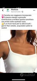 Canotta MAI USATA con reggiseno