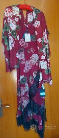 Twinset Vestito con scialle. Tg. 38 Nuovo con cart