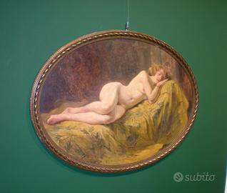 Sonnellino- Olio su tavola liberty