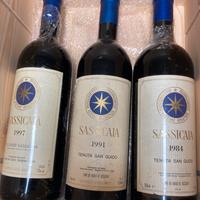 Sassicaia 1984 1991 1997