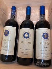 Sassicaia 1984 1991 1997