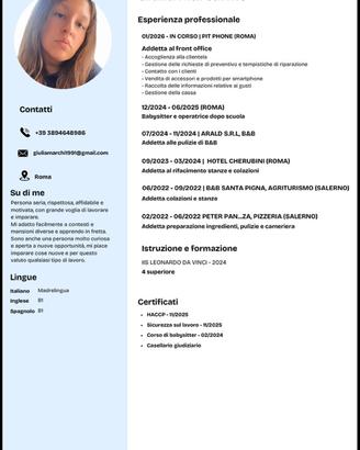 Front office babysitter o altro