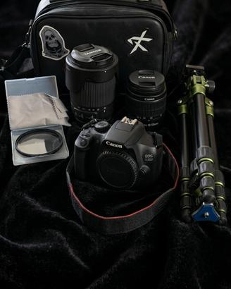 Canon 1300d+kit fotografico+ Tamron 18-200