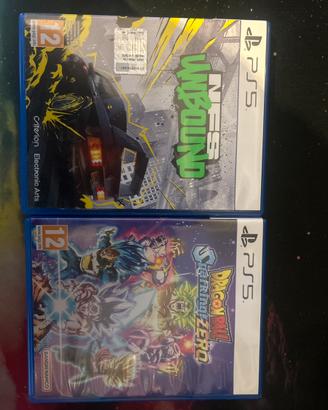 Dbz sparking zero e nfs unbound ps5