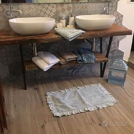 TOP BAGNO, TAVOLI, MENSOLE IN LEGNO MASSEL