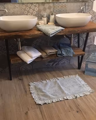 TOP BAGNO, TAVOLI, MENSOLE IN LEGNO MASSEL