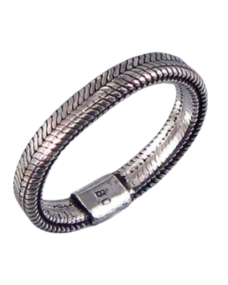 Anello snake in argento