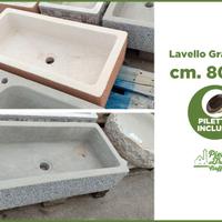 Lavello Granigliato 80x40