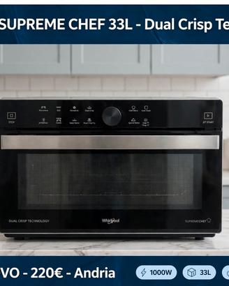 Whirpool Supreme Chef 33 L Dual Crisp come nuovo
