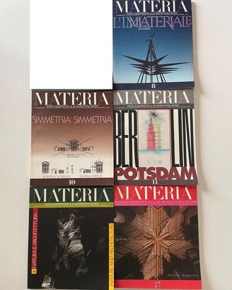Materia, rivista d’architettura, 5 numeri