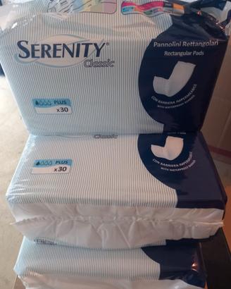 Pannolini rettangolari Serenity Plus 6 confezioni