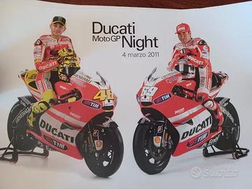 Poster V. Rossi con N. Hayden in Ducati 2011, N. H