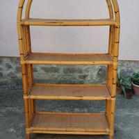 libreria in bambu vintage 