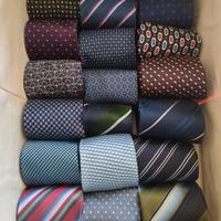 Collezione 59 cravatte seta/misto/poliestere