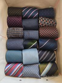 Collezione 59 cravatte seta/misto/poliestere