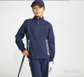 Giacca golf impermeabile antivento tg. 8-9 anni