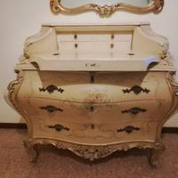 Comò e specchiera classico stile Luigi Xvi
