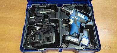 Trapano avvitatore Berner completo di 3 batterie