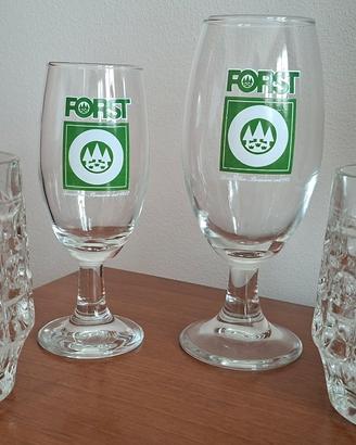 4 bicchieri birra Forst e Itala Pilsen