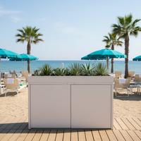 Fioriera da Giardino con Armadietto Multifunzione