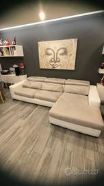 Divano letto con penisola 