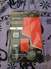 Custodia cover rossa a libro per tablet 