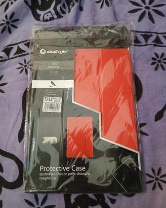 Custodia cover rossa a libro per tablet 