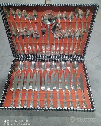 Servizio posate vintage placate argento
